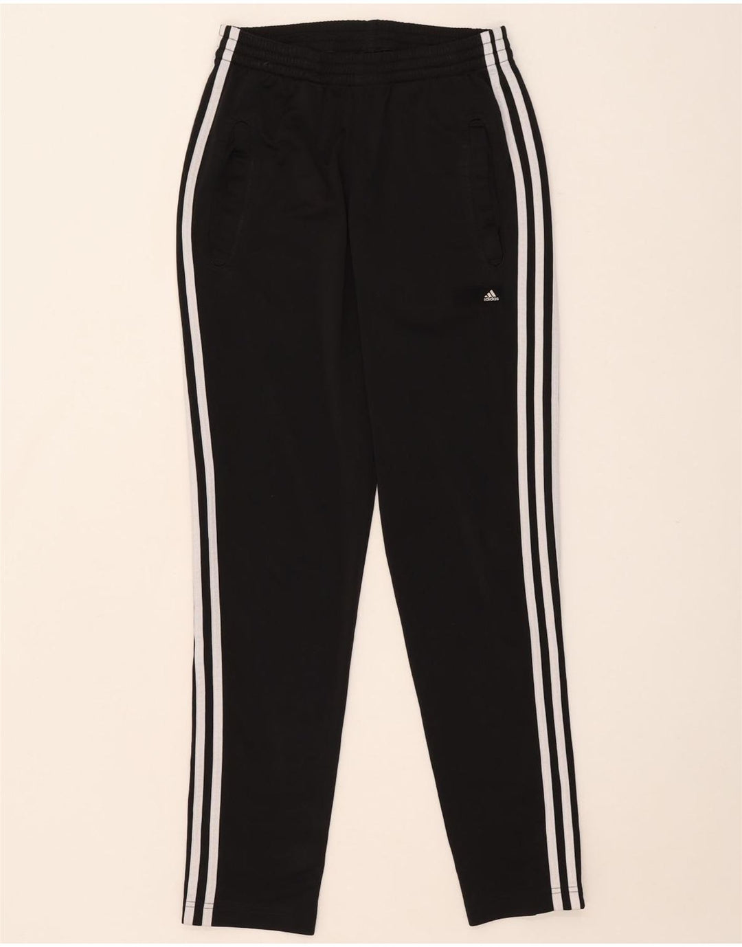 Adidas Pantalon de survêtement pour femme UK 36/38 Small Noir Polyester