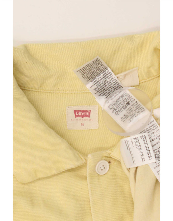 Levi's Chemise en Jean à Manches Courtes Homme Jaune Moyen Coton