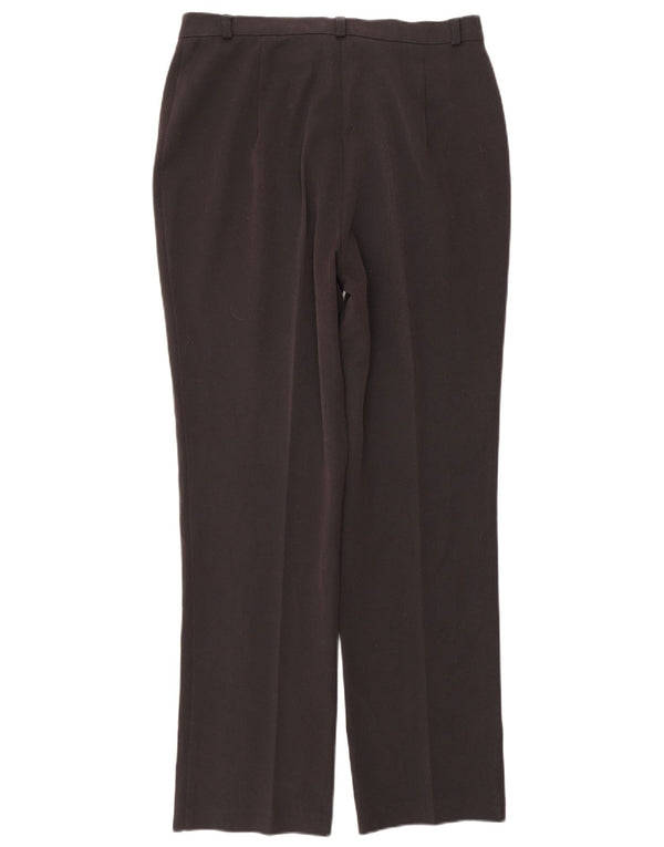 Marks & Spencer Pantalon droit décontracté pour femme UK 12 Medium W30 L29 Noir