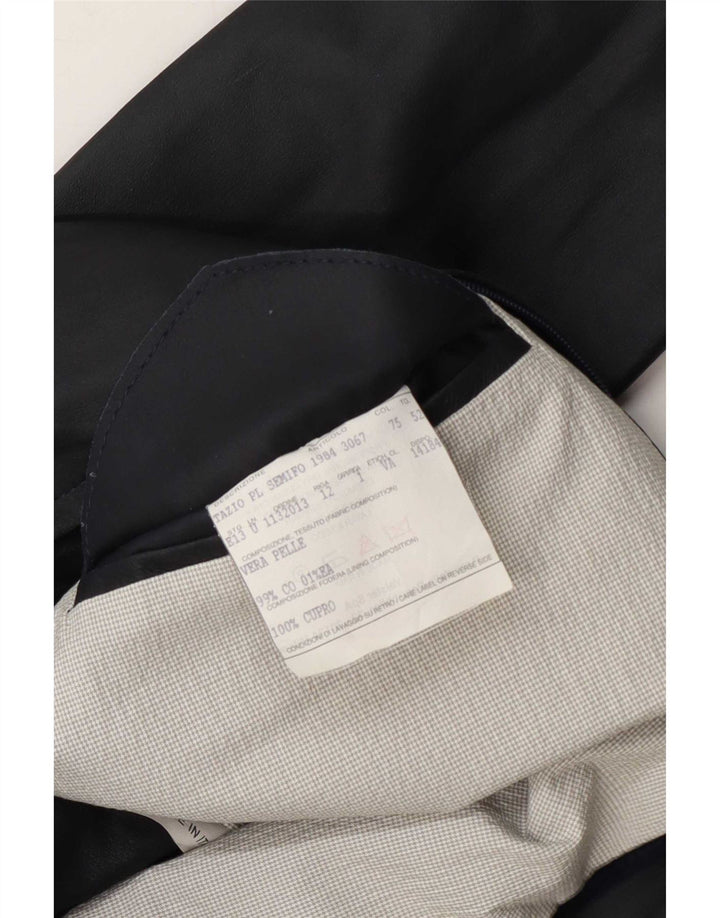 Valstar Blouson Bomber En Cuir Homme IT 52 XL Bleu Marine