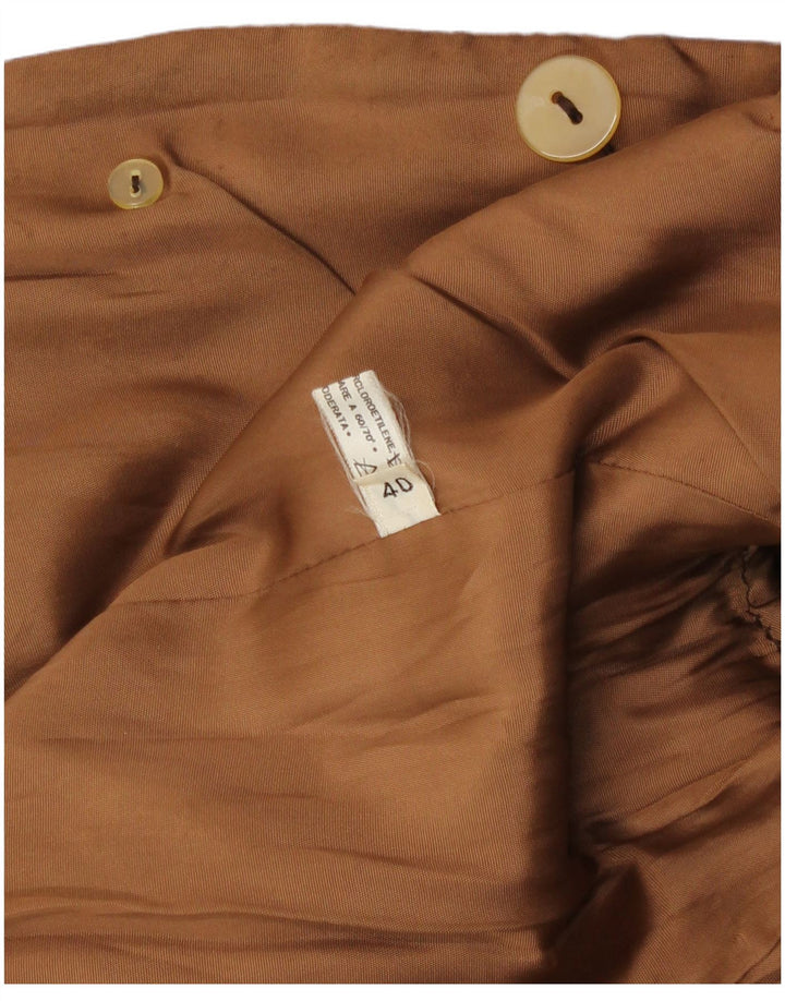 Happening Veste Blazer Double Boutonnage Femme IT 40 Petit Marron