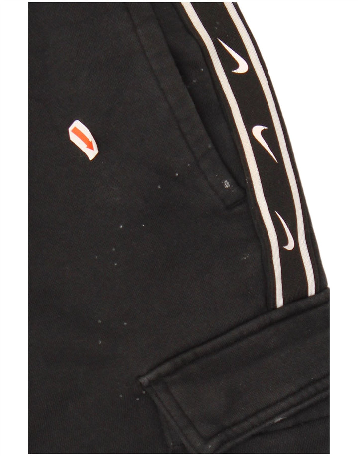 NIKE Pantalon de survêtement cargo graphique pour homme en coton noir moyen
