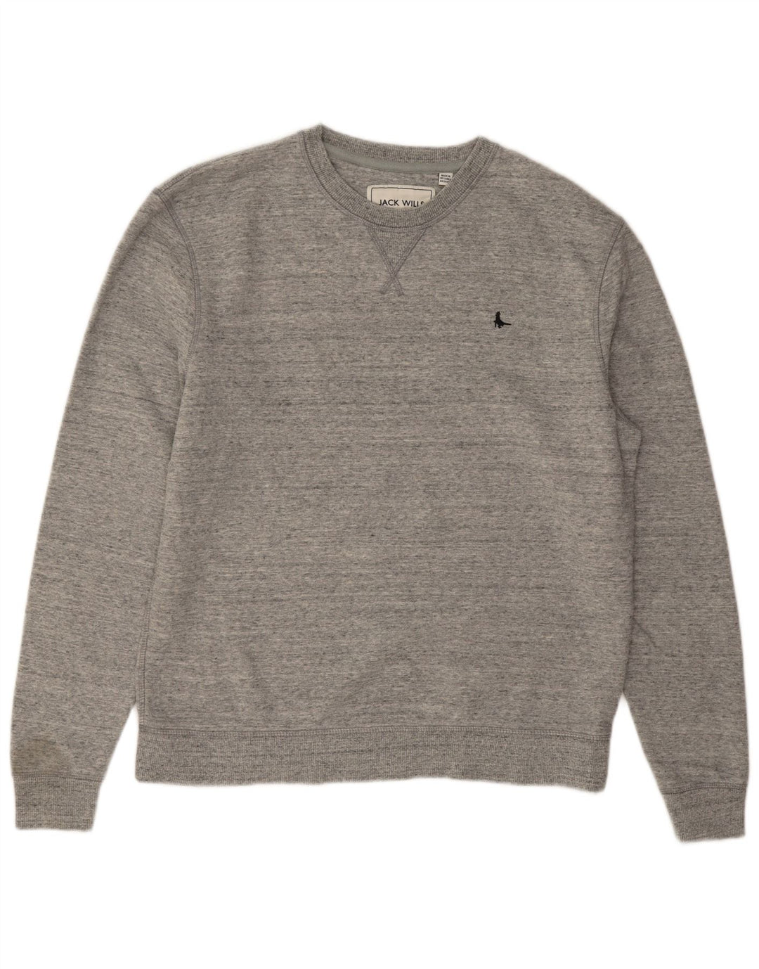 Jack Wills Sweat-Shirt Homme Gris Moyen Moucheté Coton