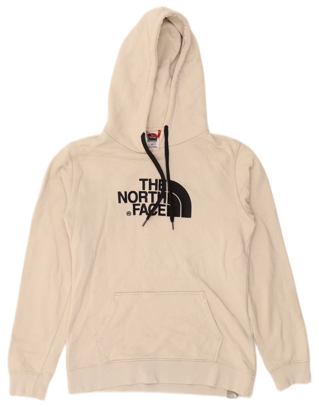 THE NORTH FACE Pull à capuche graphique pour femme UK 10 Petit coton blanc cassé