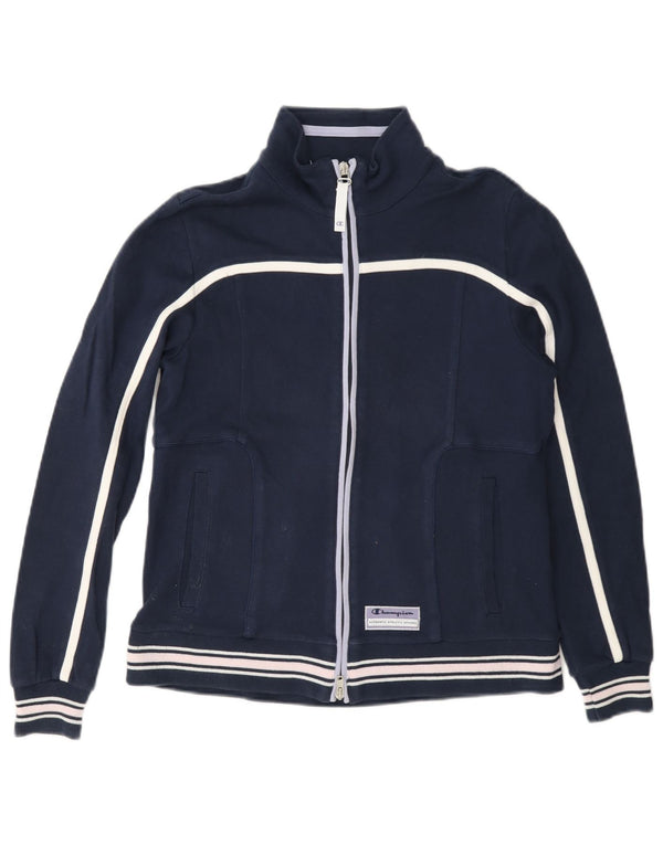 Champion Veste de survêtement Easy Fit pour femme UK 10 Small Bleu marine en coton