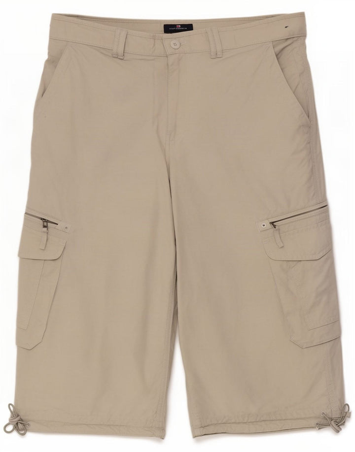 Marks & Spencer Bermuda cargo pour homme Large W36 Coton beige