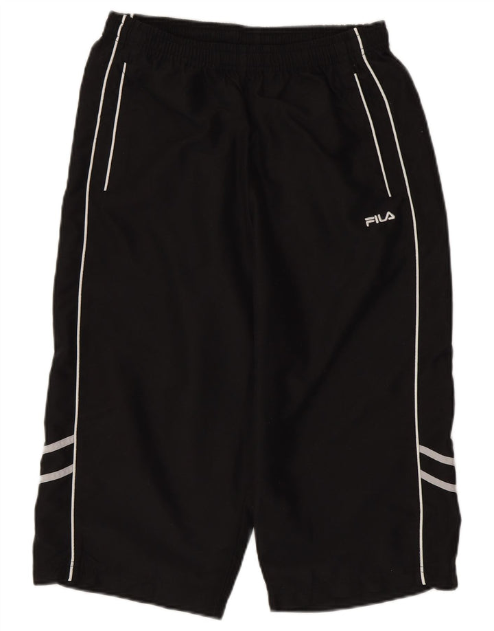 FILA Pantalon de Survêtement Capri Homme Noir Moyen Polyester