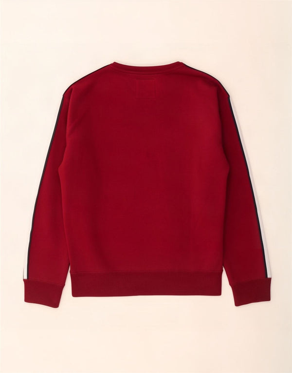 Hollister Pull-over pour homme en coton color block bordeaux Large Description du produit