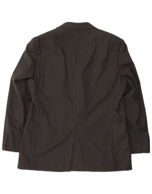 Hugo Boss Veste Blazer 3 Boutons Homme UK 40 Grande Laine Grise