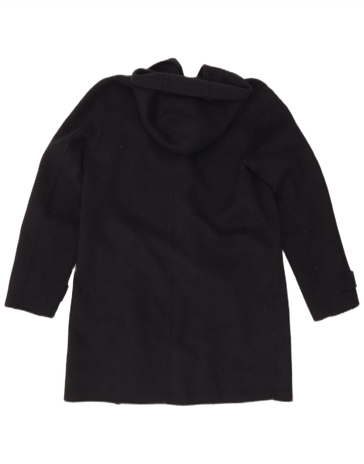 Zara Manteau à capuche pour femme UK 14 Medium Noir