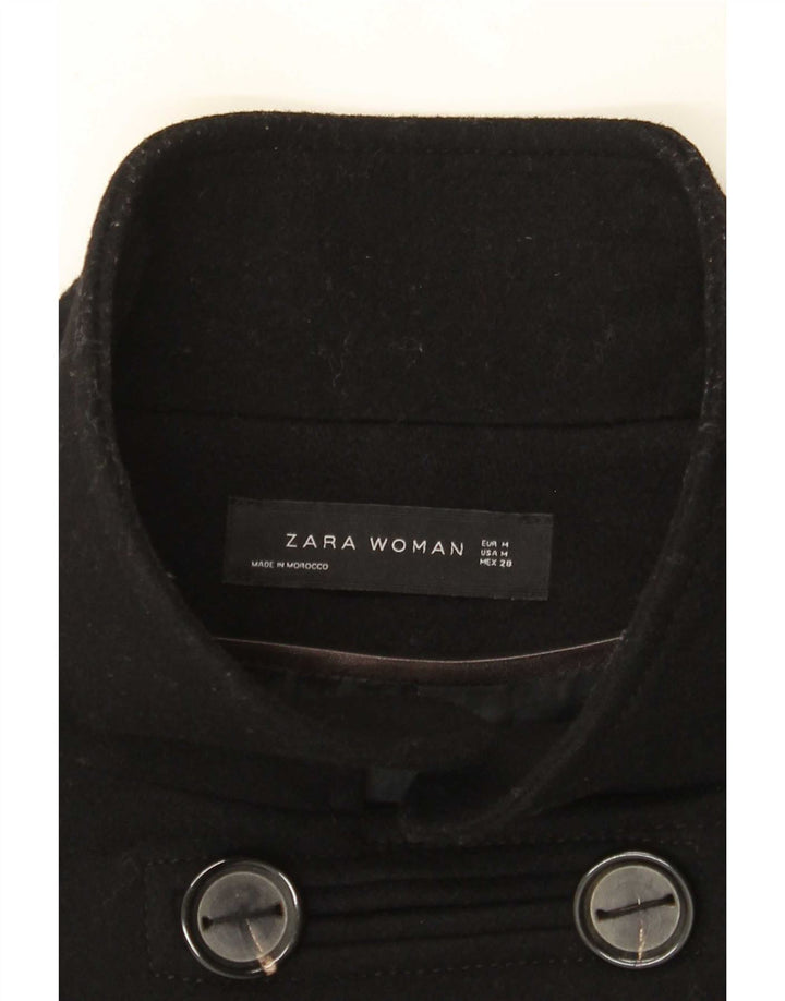 Zara Manteau croisé pour femme UK 14 Medium Noir