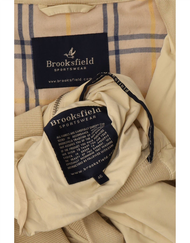 Brooksfield Veste Bomber Homme IT 46 Petit Beige Polyester