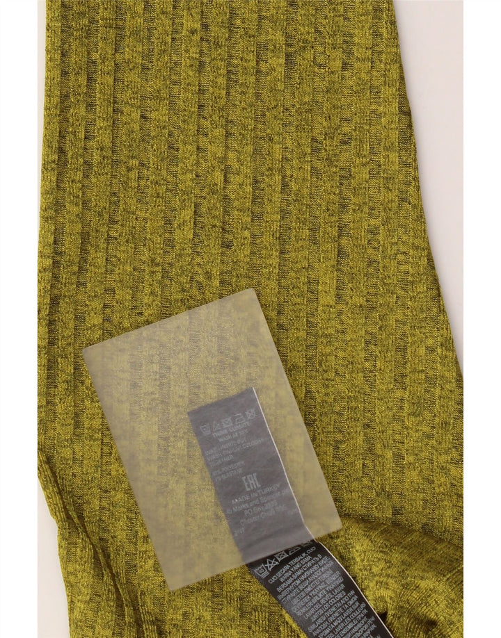 Marks & Spencer Haut à manches longues pour femme UK 46 Large Vert Moucheté Polyester