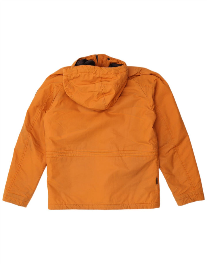 Woolrich Veste utilitaire à capuche pour homme UK 38 Coton orange moyen