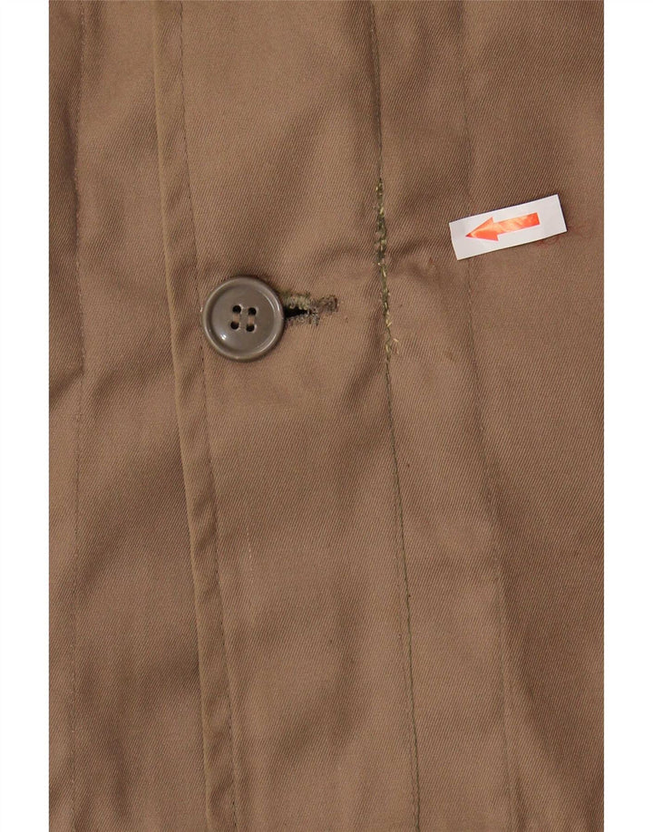 vintage Mens Sherpa Parka Veste à capuche IT 54 2XL Marron Polyester