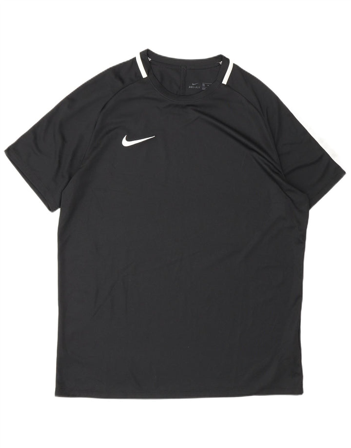 Nike Hommes Dri Fit T-Shirt Haut XL Noir Polyester