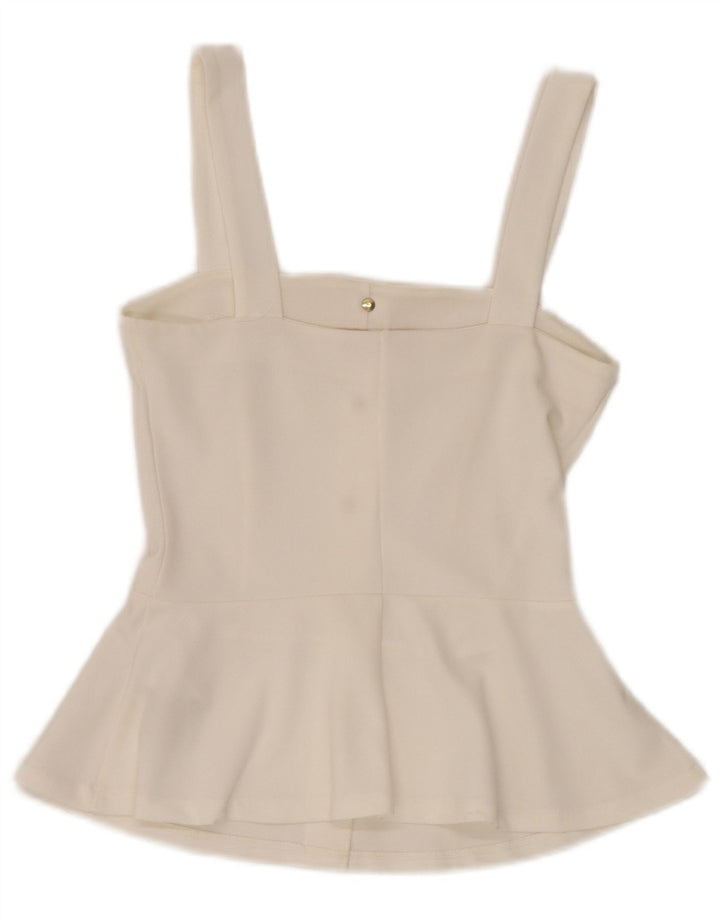 Guess Débardeur Femme UK 6 XS Blanc Polyester