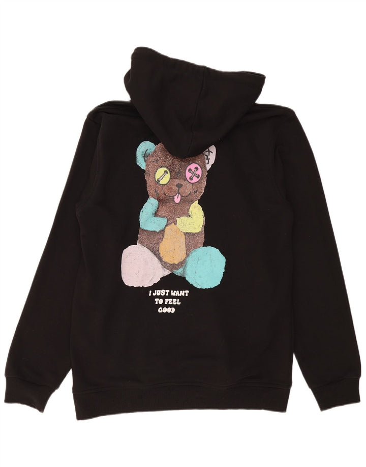 Barrow's Pull à capuche graphique pour femme UK 18 XL Noir Coton