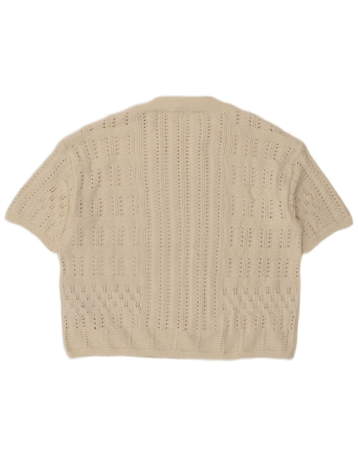 Marks & Spencer Pull transparent à col rond pour femme UK 14 Medium Be