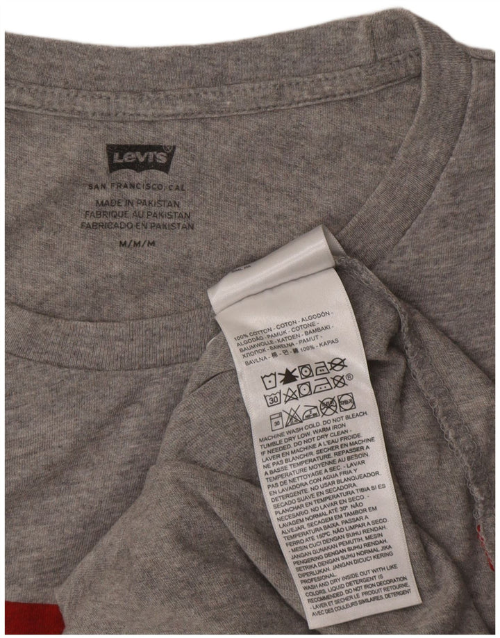 Levi's Tee-Shirt Graphique Homme Gris Moyen Flecked Cotton