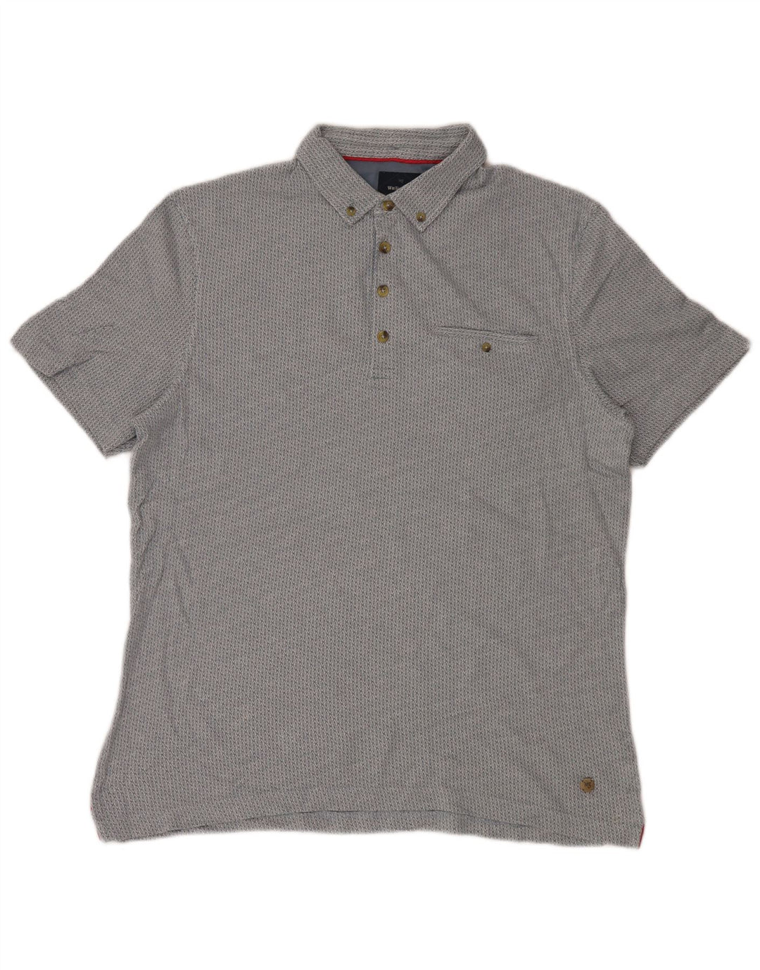 Polo White Stuff Homme Large Bleu Ikat Coton