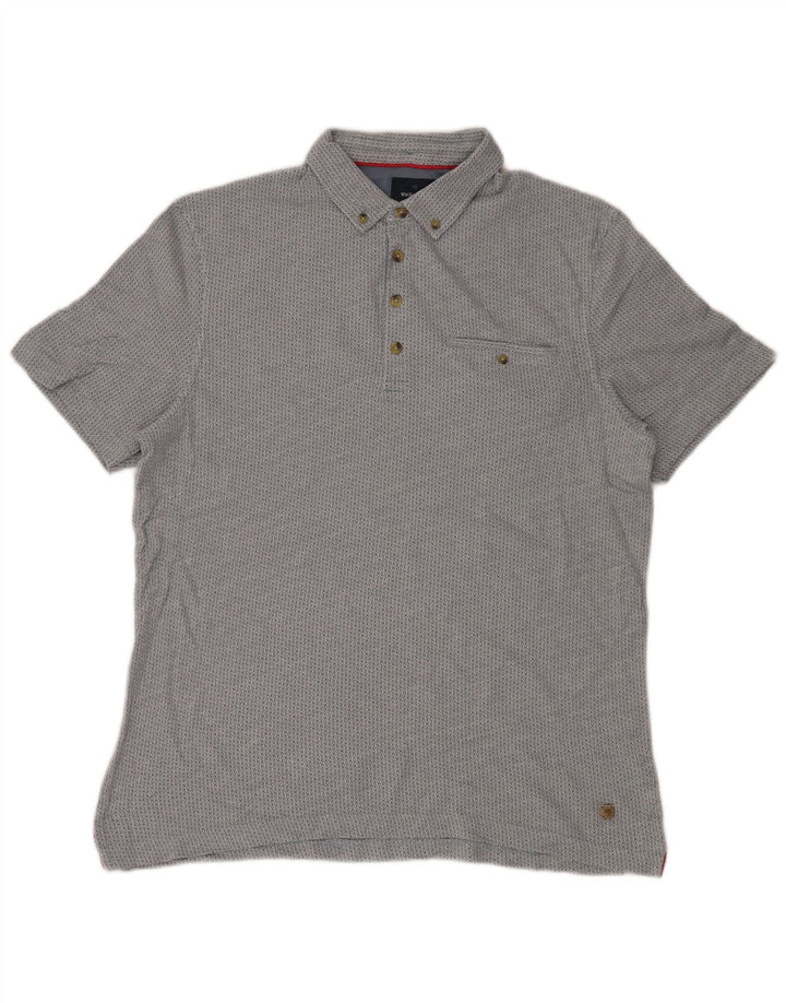 Polo White Stuff Homme Large Bleu Ikat Coton