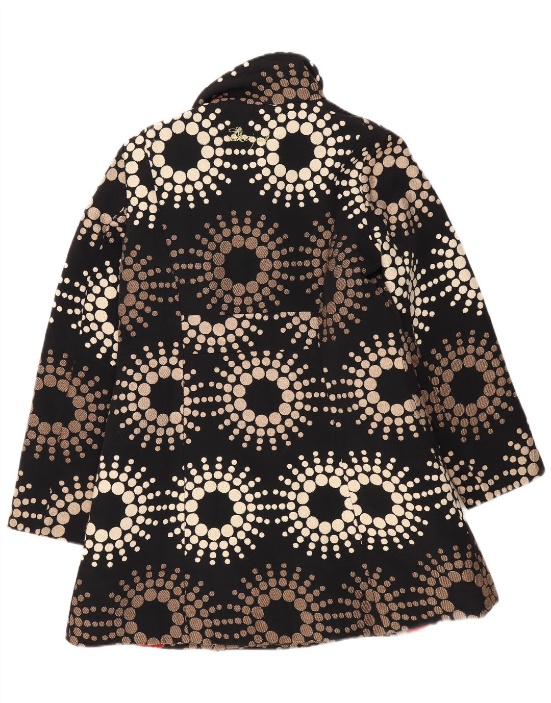 Desigual Manteau Femme EU 44 XL Noir Géométrique Polyester