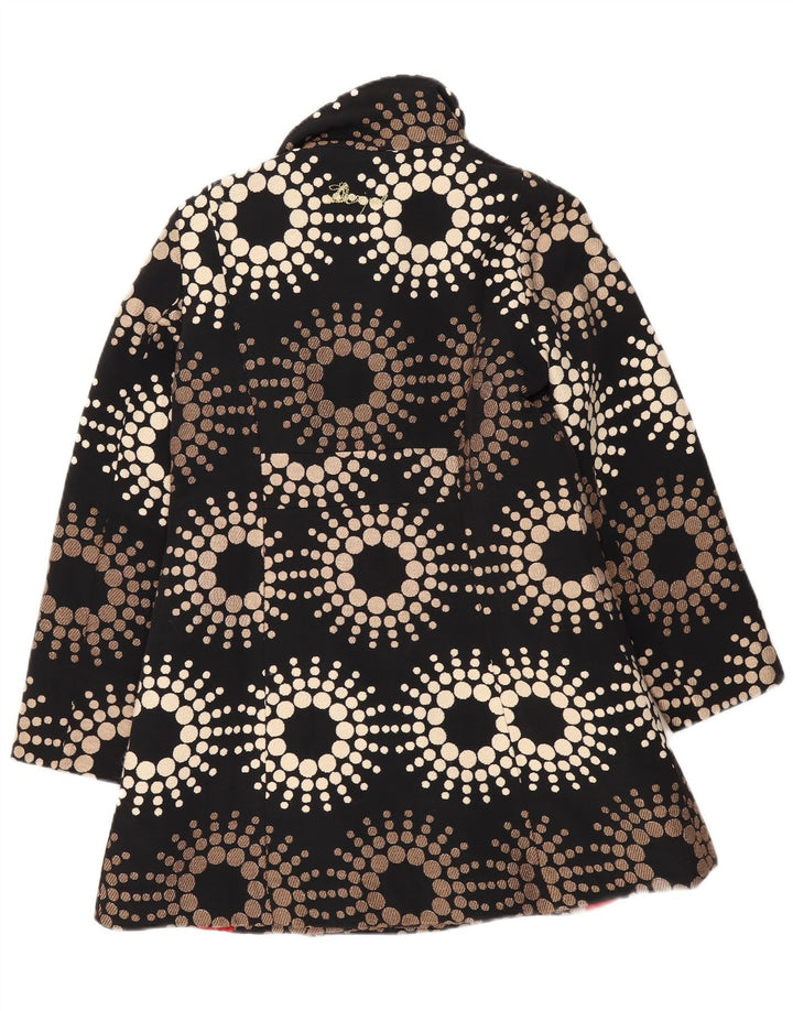 Desigual Manteau Femme EU 44 XL Noir Géométrique Polyester