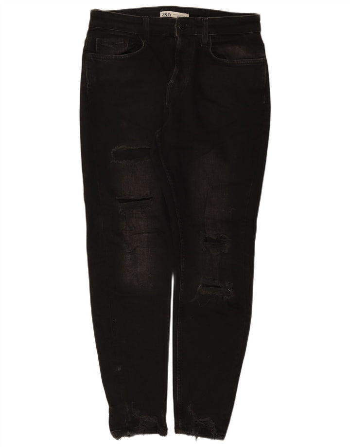 Zara Jean slim en détresse pour homme EU 40 Medium W31 L28 Coton noir