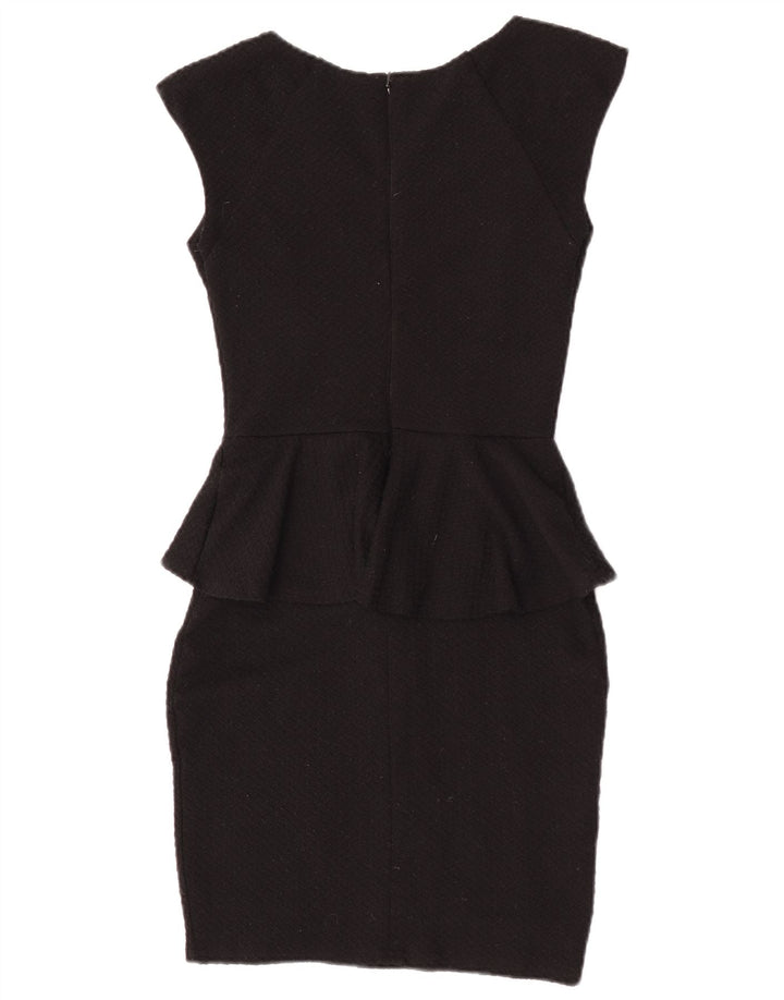 Lipsy Femme Robe Peplum UK 8 Small Noir Polyester