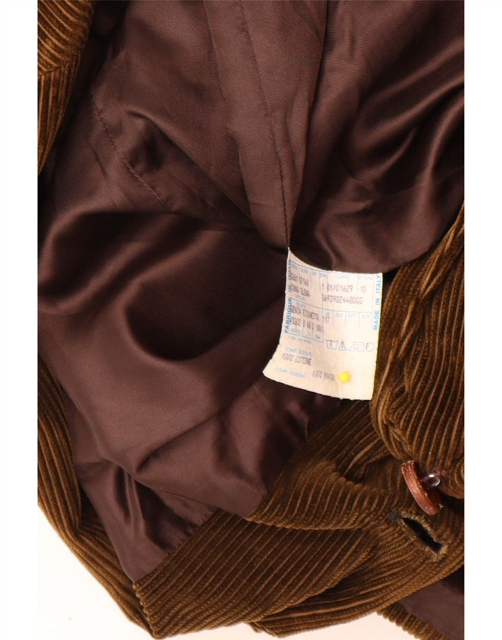 Velluto Duca Visconti Veste blazer en velours côtelé à 2 boutons pour femme IT 48 XL Kaki