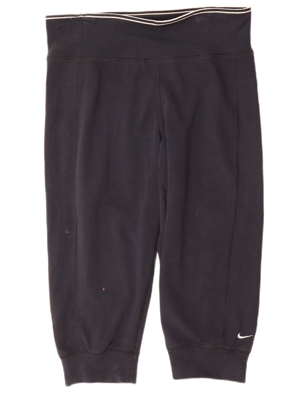 Nike Pantalon de survêtement Capri Dri Fit pour femme Bleu marine moyen UK 14