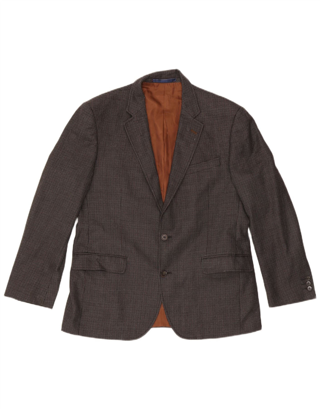Marks & Spencer Veste blazer à 2 boutons pour homme UK 42 en laine à carreaux gris