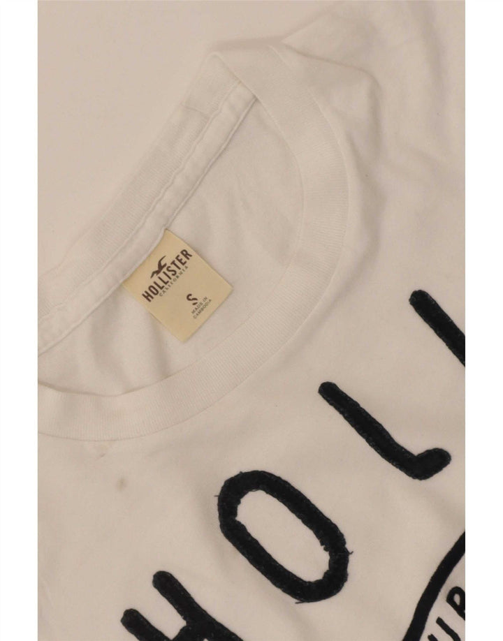 Hollister T-shirt graphique pour hommes, petit, blanc
