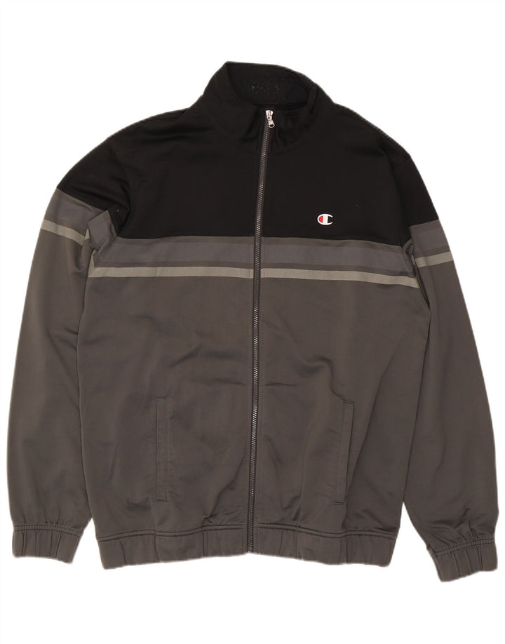 CHAMPION Veste de Survêtement Homme 2XL Gris Colorblock Polyester
