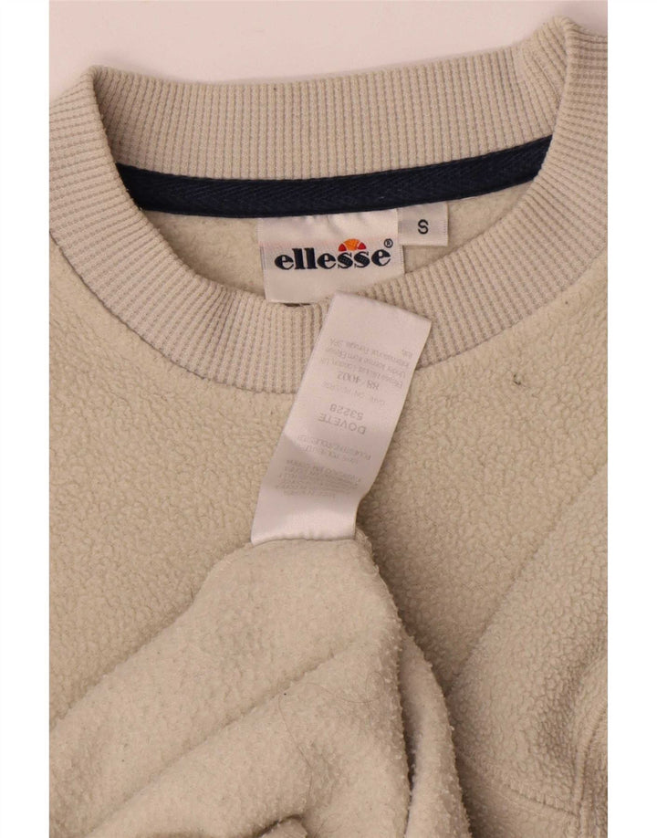 Ellesse Pull Polaire Graphique Homme Petit Beige Polyester