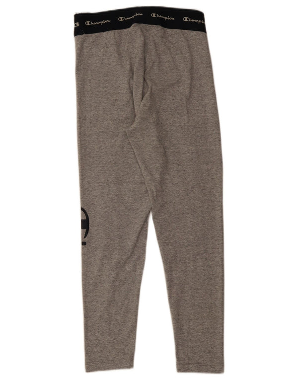 Champion Leggings graphiques pour femmes UK 8 petit coton colorblock gris