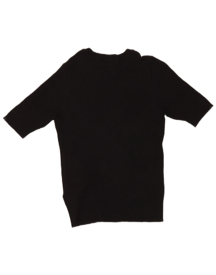 Marks & Spencer Pull col bateau pour femme UK 14 Medium Noir