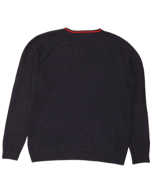 Slam Pull col bateau pour homme en laine bleu marine 2XL