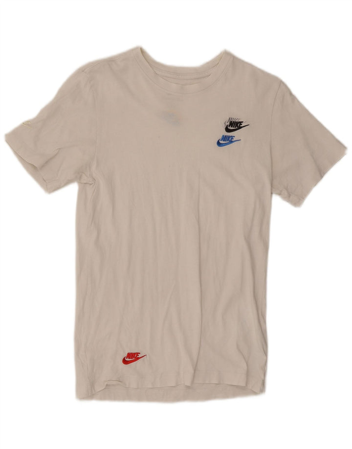 Nike T-Shirt Homme Haut XS Blanc Coton