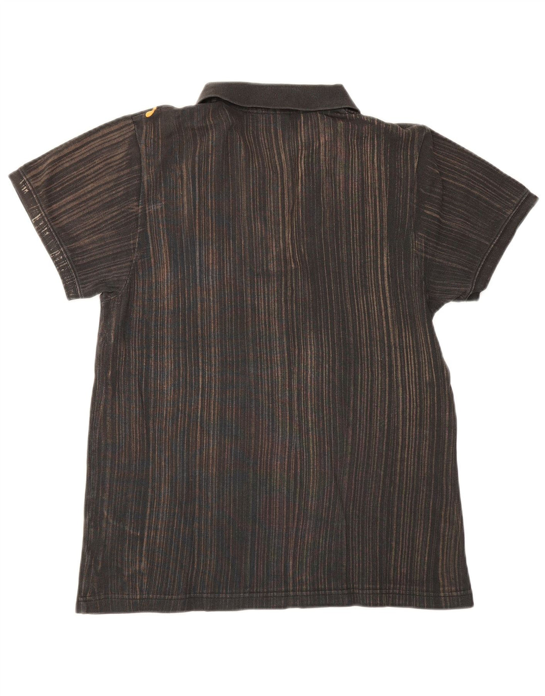 Puma Polo Homme Rayé Marron Moyen