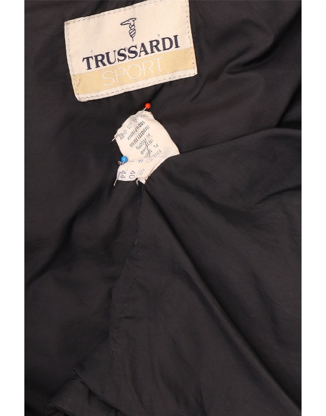 Trussardi Veste matelassée coupe ample IT 44 XS Noir Polyester