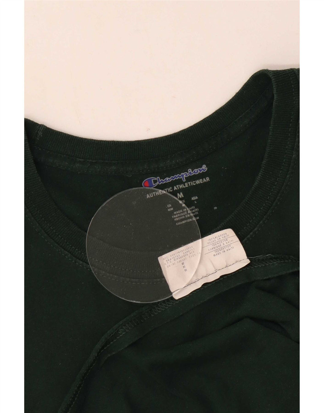 Champion T-Shirt Graphique Homme Vert Moyen Coton