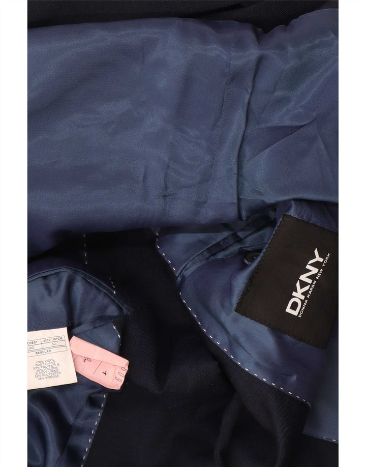 Dkny Veste Blazer 2 Boutons Homme IT 52 XL Bleu Marine Laine