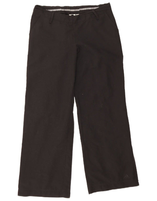 Adidas Pantalon de survêtement large pour femme UK 12 Noir moyen Polyester