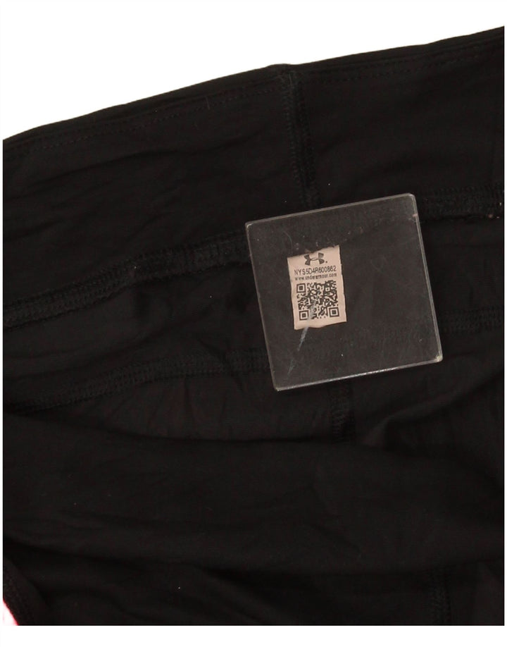 Under Armour Legging Capri Femme UK 46 Large Noir Colorblock