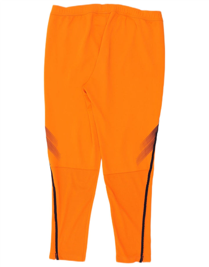 ADIDAS Pantalon de survêtement Climalite pour homme XL Orange Colorblock Polyester