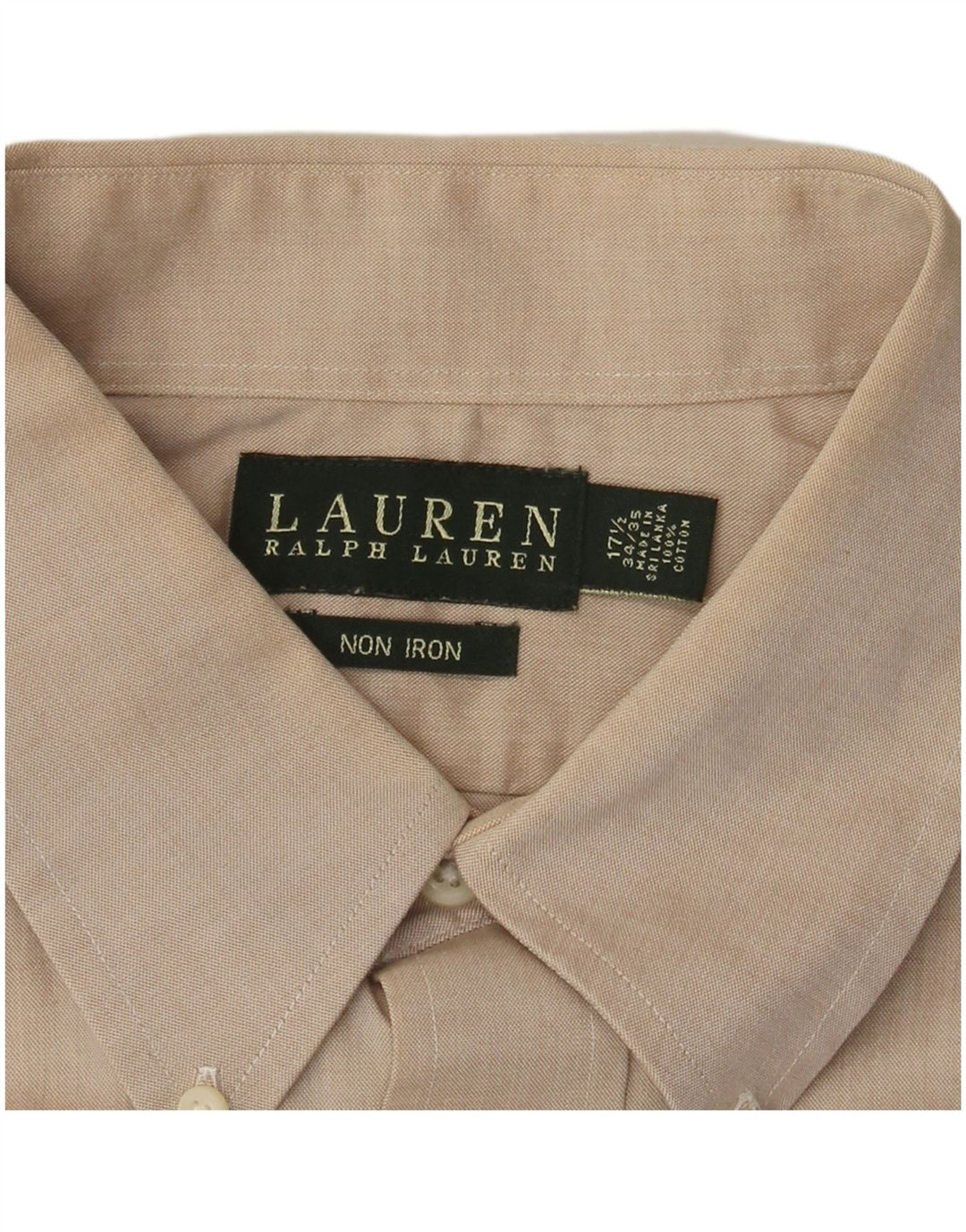 RALPH LAUREN Chemise Homme Taille 17 1/2 XL Coton Beige