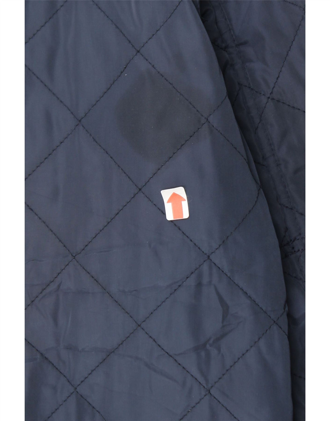 CREW CLOTHING Mens Quilted Jacket UK 40 Large Navy Blue Polyester Vintage Crew Clothing and Second-Hand Crew Clothing from Messina Hembry 