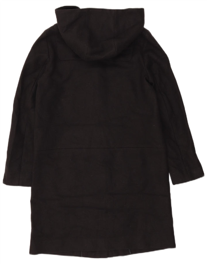 Cos Manteau à capuche pour femme EU 36 Petite laine noire